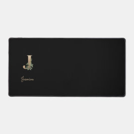 Eleganter Botanischer Monogramm-Brief J Schreibtischunterlage