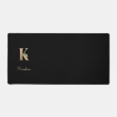 Eleganter Botanischer Monogramm-Brief K Schreibtischunterlage (Vorderseite)