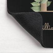 Eleganter Botanischer Monogramm-Brief L Mousepad (Ecke)