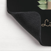 Eleganter Botanischer Monogramm-Brief L Mousepad (Ecke)