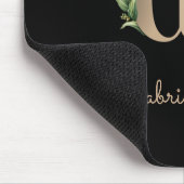 Eleganter Botanischer Monogramm-Buchstabe G Mousepad (Ecke)