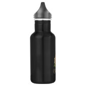 Eleganter Botanischer Monogramm-Goldbrief C Edelstahlflasche (Links)