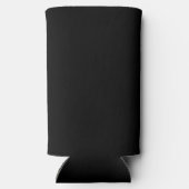 Eleganter Botanischer Monogramm-Goldbrief P Selters Dosenkühler (Rückseite)