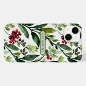 Eleganter botanischer Name der Wasserfarbe Case-Mate iPhone Hülle (Rückseite (Horizontal))