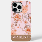 Eleganter botanischer Personalisierter Abschluss Case-Mate iPhone Hülle (Rückseite)