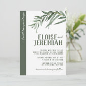 ELEGANTER BOTANISCHER WASSERFARBENWEG EINLADUNG (Stehend Vorderseite)