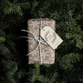 Eleganter botanischer Weihnachtsfeiertag Geschenkanhänger