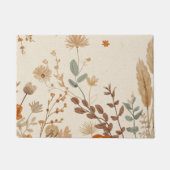 Eleganter botanischer Wildblumen-Teppich Fußmatte (Vorderseite)