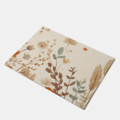 Eleganter botanischer Wildblumen-Teppich Fußmatte (Schrägansicht)