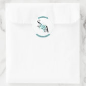 Eleganter Bouquet Wasserfarben Blumenaufkleber Runder Aufkleber (Tasche)