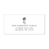 Eleganter Bow, Adresse der Familie Holiday Permastempel (Design)
