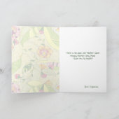 Eleganter Bow-Krawatte und Wirbel-glücklicher Vate Karte (Innenseite)