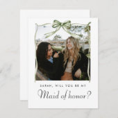 Eleganter Bow wirst du mein Trauzeugin Foto sein (Vorne/Hinten)