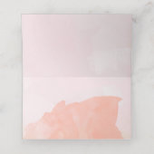 Eleganter brauner Blume Personalisierter Hochzeits Platzkarte (Innenseite Aufgefaltet)