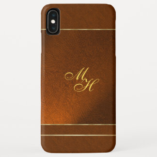 Eleganter brauner Fall mit Ihren Initialen Case-Mate iPhone Hülle