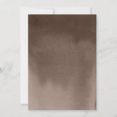 Eleganter brauner Foto Abschluss Ankündigung (Rückseite)