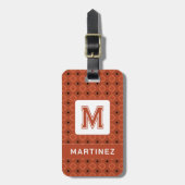 Eleganter brauner Gepäckträger für den Menschen Gepäckanhänger (Vorderseite vertikal)