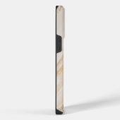 Eleganter brauner Goldglitter iPhone Hülle (Rechte Seite)