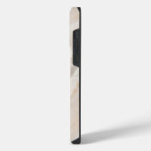 Eleganter brauner Goldglitter iPhone Hülle (Linke Seite)