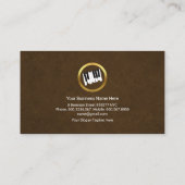 Eleganter brauner Grunge Piano Schlüssel Gold Musi Visitenkarte (Rückseite)