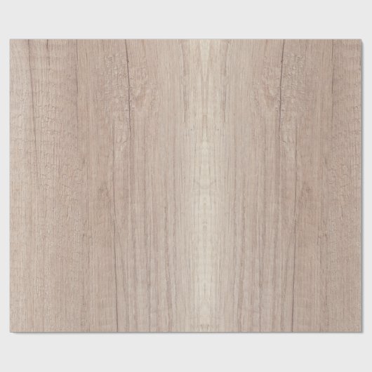 Eleganter brauner Wald sieht rustikale Nostalgie-N Geschenkpapier (Flach)