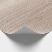 Eleganter brauner Wald sieht rustikale Nostalgie-N Geschenkpapier (Ecke)