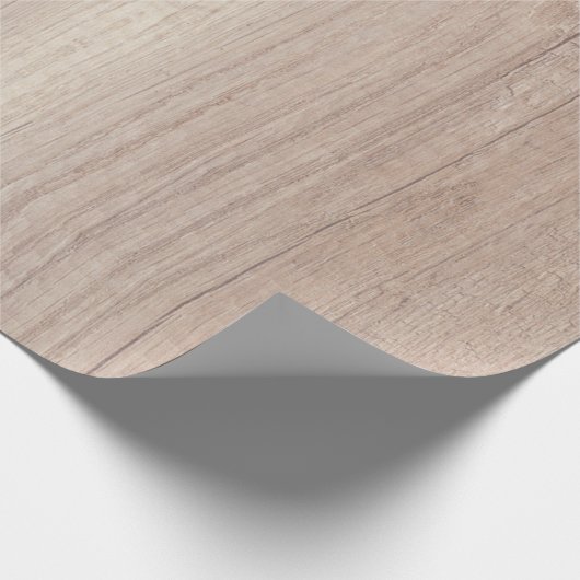 Eleganter brauner Wald sieht rustikale Nostalgie-N Geschenkpapier (Ecke)