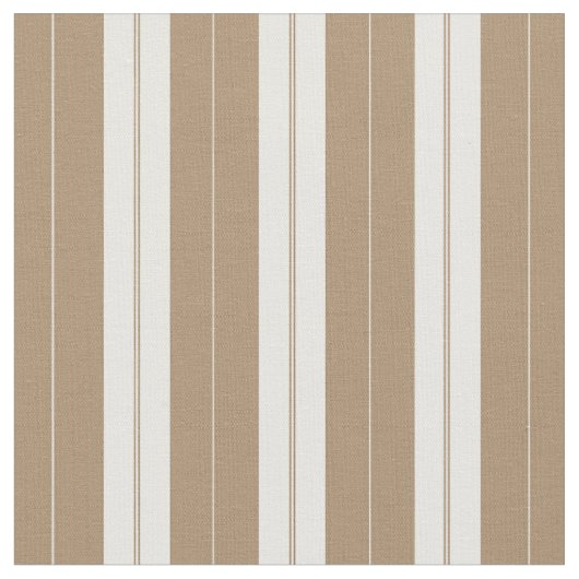 Eleganter brauner weißer Streifen Stoff (Nahaufnahme)