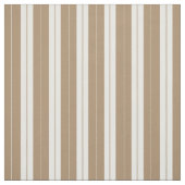 Eleganter brauner weißer Streifen Stoff (Muster)