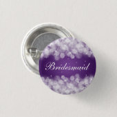 Eleganter Brautjungfern-Bevorzugungs-Party-Schein Button (Vorne & Hinten)