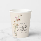 Eleganter Brautparty Paper Cup Pappbecher (Rückseite)