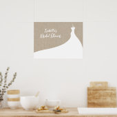 Eleganter Brautparty Poster-Einbruch Poster (Küche)