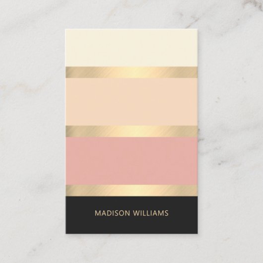 Eleganter, breiter Streifen Visitenkarte (Vorderseite)
