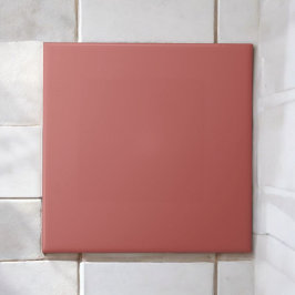 Eleganter Brick Red Monochrome Minimalistisch Eart Fliese