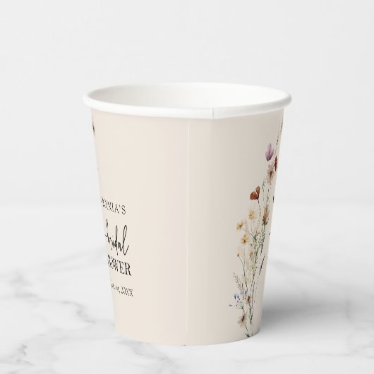 Eleganter Bridal Brunch Paper Cup Pappbecher (Rechts)