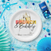 Eleganter Bridal Brunch und Bubbly Pappteller (Party)