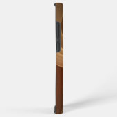 Eleganter Brown Fluid Flow Minimalistisch Art Fall Samsung Galaxy Hülle (Rechte Seite)