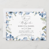 Eleganter Brunch mit Einladung zur Hochzeit (Vorderseite)