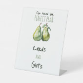 Eleganter Brunch Perfect Pear Brautparty Dekor Sockelschild (Vorderseite)