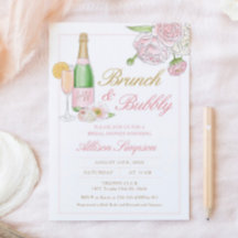 Eleganter Brunch und Bubbly-Einladung