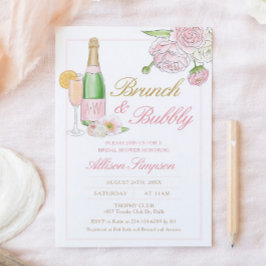 Eleganter Brunch und Bubbly-Einladung Einladung