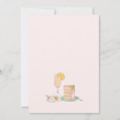 Eleganter Brunch und Bubbly-Einladung Einladung (Rückseite)