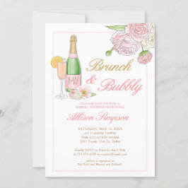 Eleganter Brunch und Bubbly-Einladung Einladung