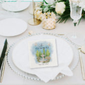 Eleganter Brunnen | Blume taucht Hochzeit Luxus Serviette