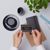 Eleganter Buchhalter für Kupfer und schwarzes Must Visitenkarte