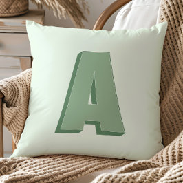 Eleganter Buchstabe A Monogramm Personalisierter A Kissen