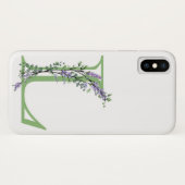 Eleganter Buchstabe L Lavender Eucalyptus Case-Mate iPhone Hülle (Rückseite (Horizontal))