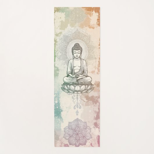 Eleganter Buddha Yoga Mat für Zuhause Yoga Studio Yogamatte (Vorderseite)
