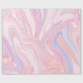 Eleganter bunter blauer orange Marmor des Geschenkpapier (Flach)