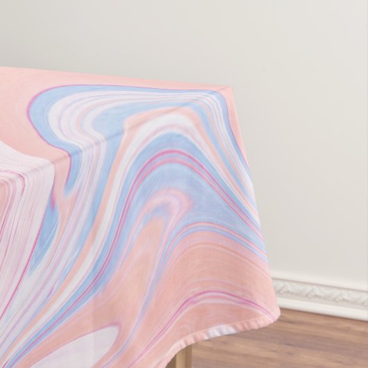 Eleganter bunter blauer orange Marmor des Tischdecke (Beispiel)